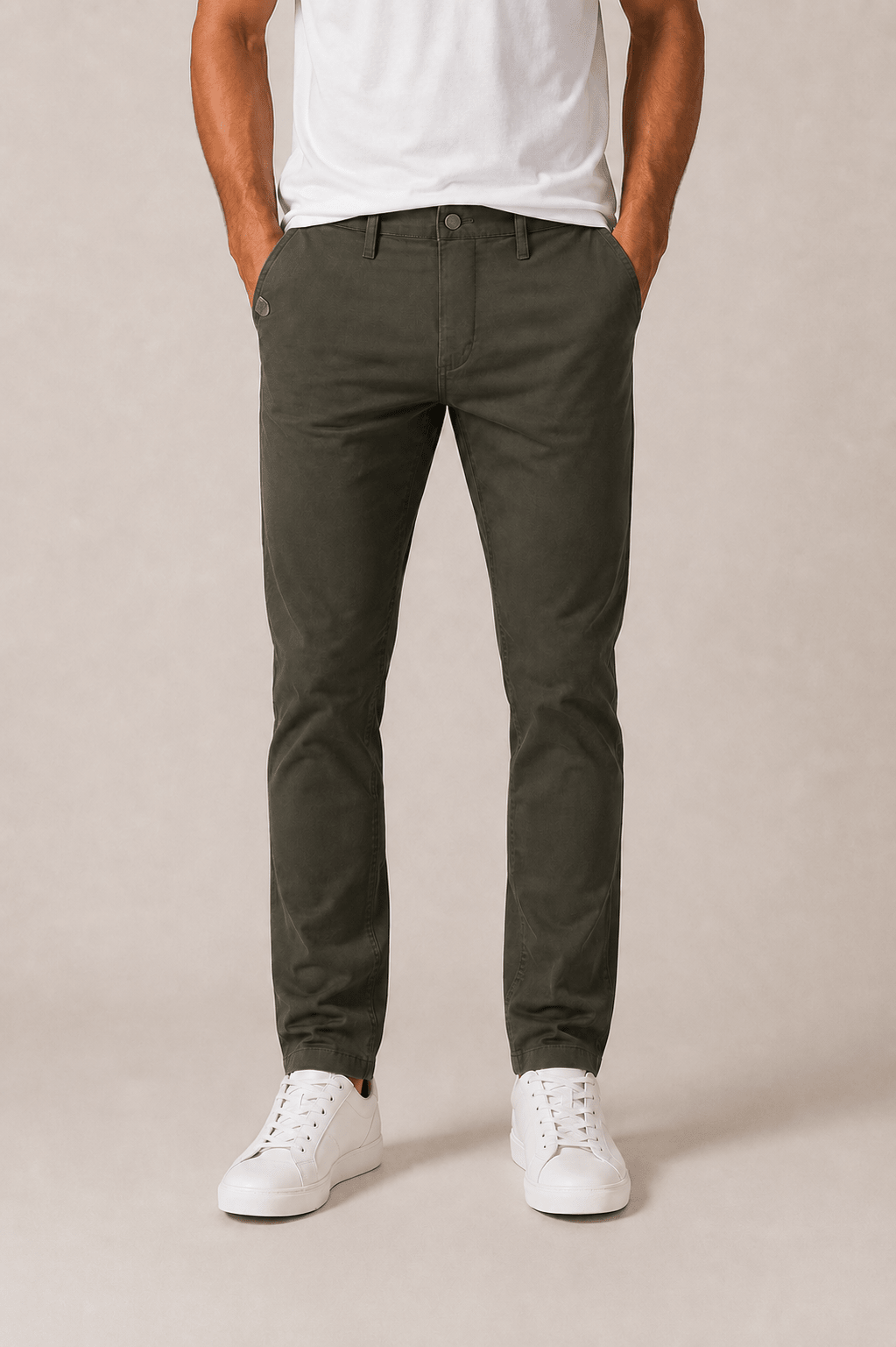 Calça John Jonh Slim London Verde Militar - Henri Store
