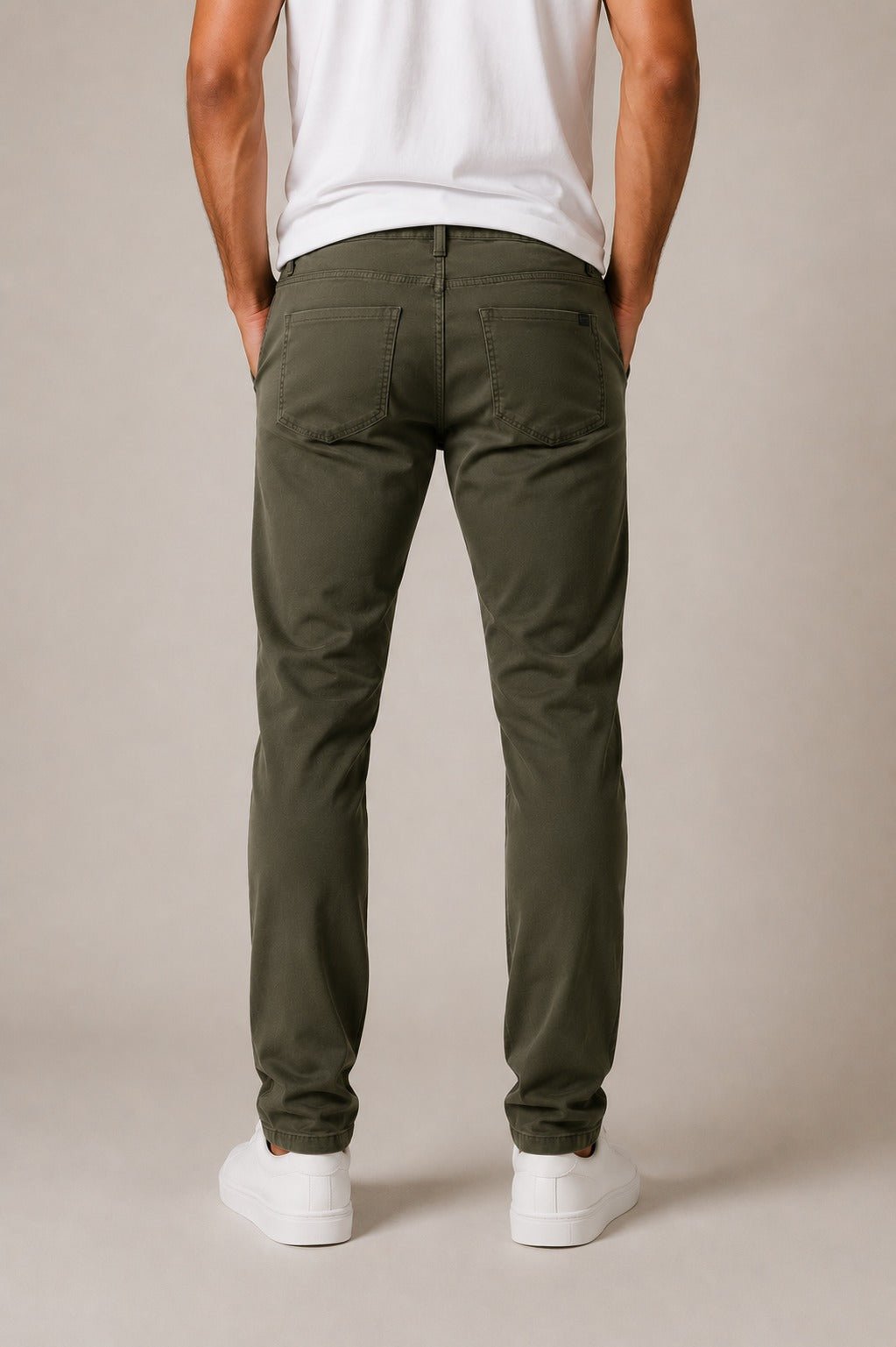 Calça John Jonh Slim London Verde Militar - Henri Store
