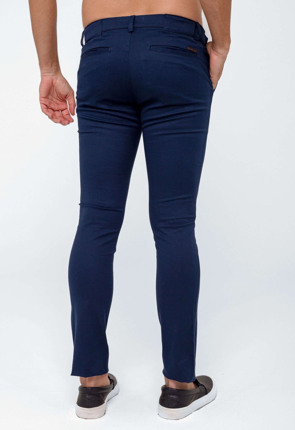 Calça Kanzo Skinny Azul Escuro Impermeável 120 - Henri Store