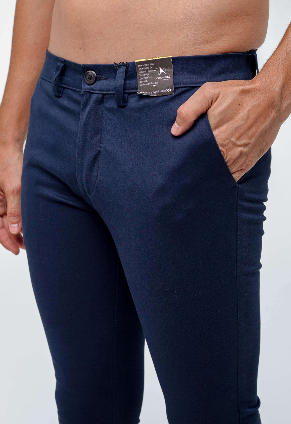 Calça Kanzo Skinny Azul Escuro Impermeável 120 - Henri Store