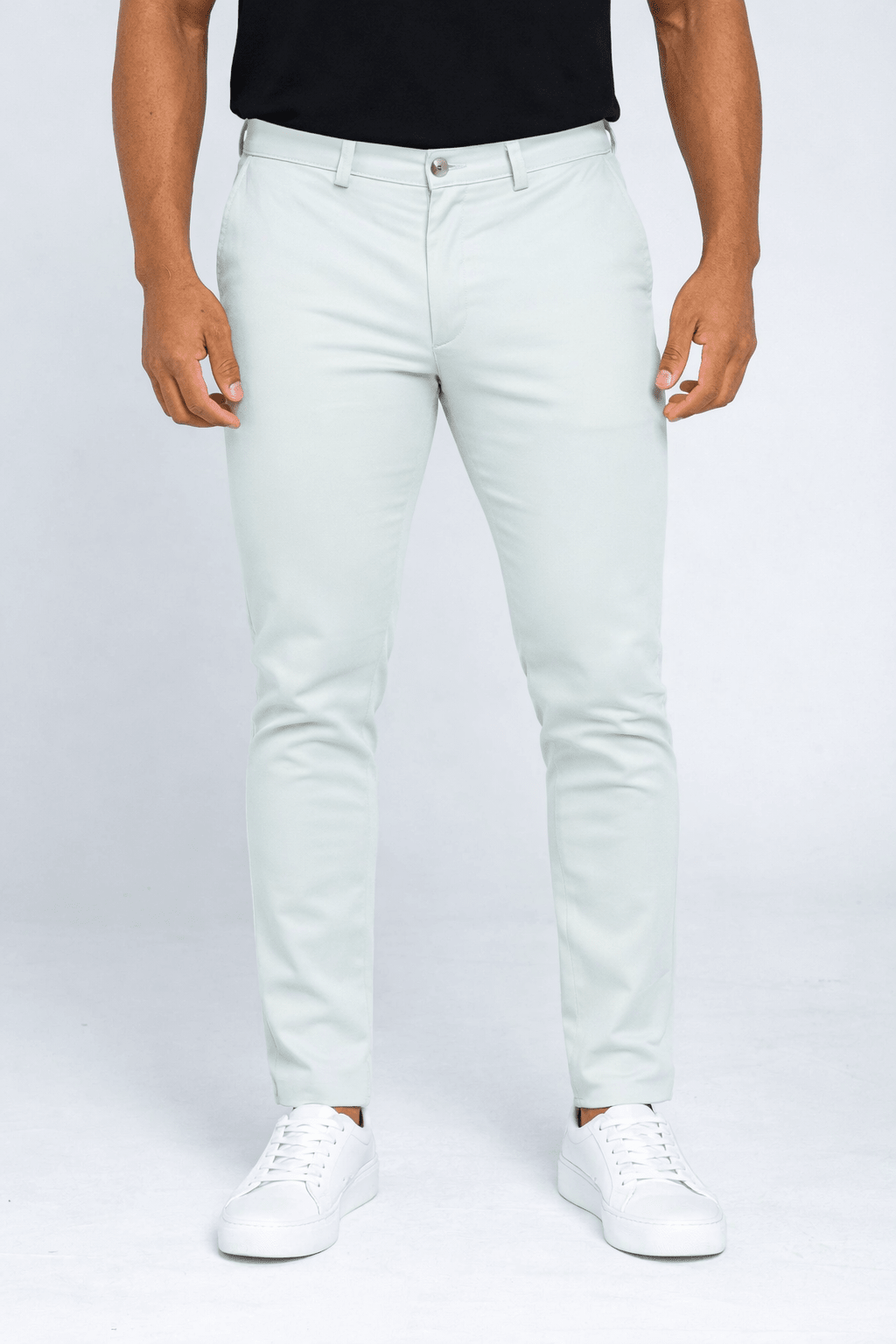 Calça Kanzo Skinny Fit Bege Claro Impermeável 330 - Henri Store