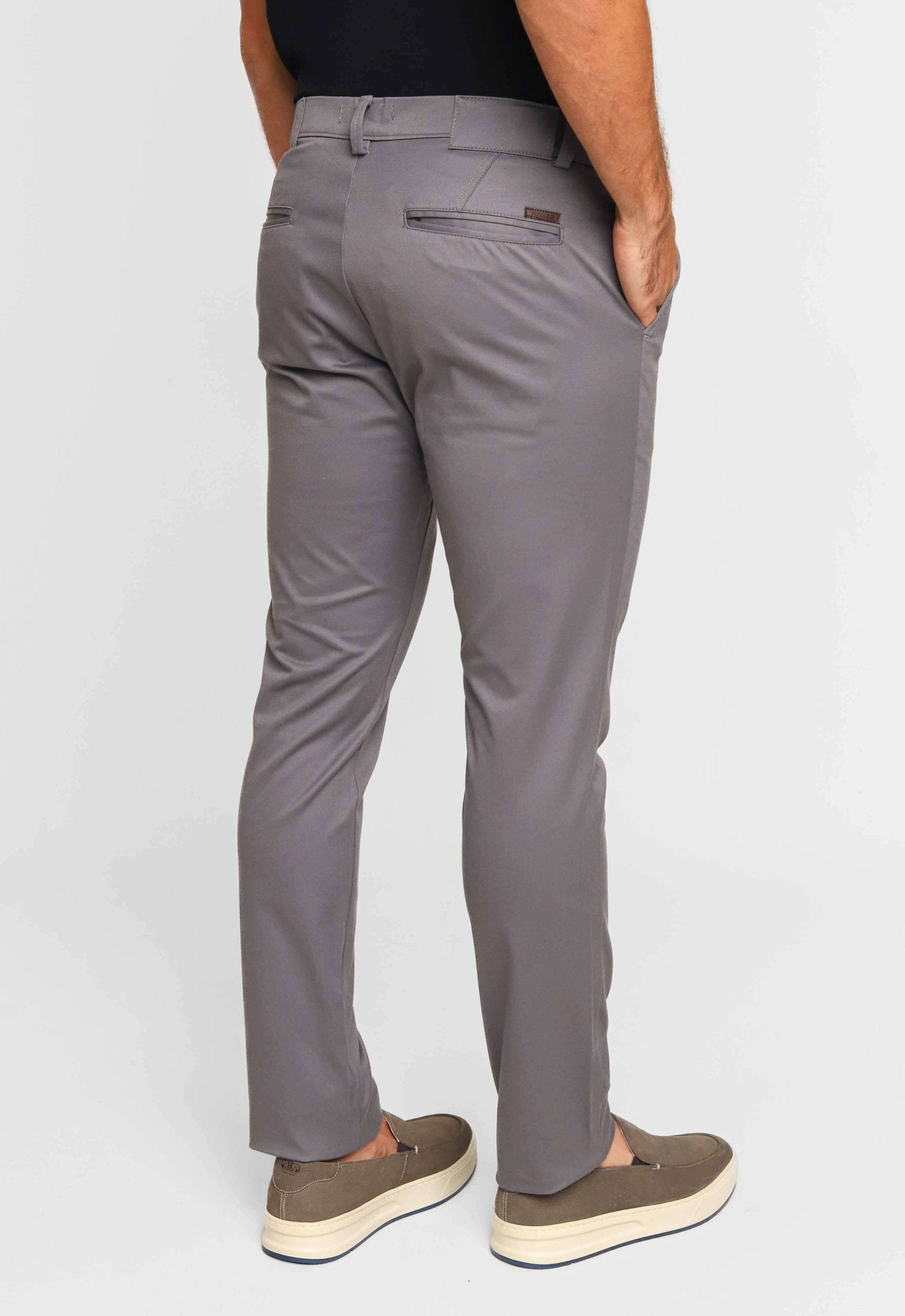 Calça Kanzo Skinny Fit Cinza Escuro 105 - Henri Store