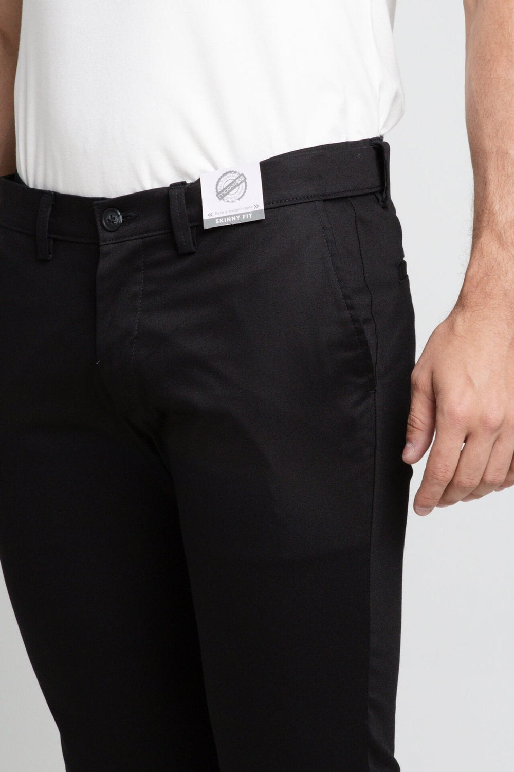 Calça Kanzo Skinny Preta 900 - Henri Store