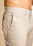 Calça Kanzo Slim Bege Bolso Faca - Henri Store