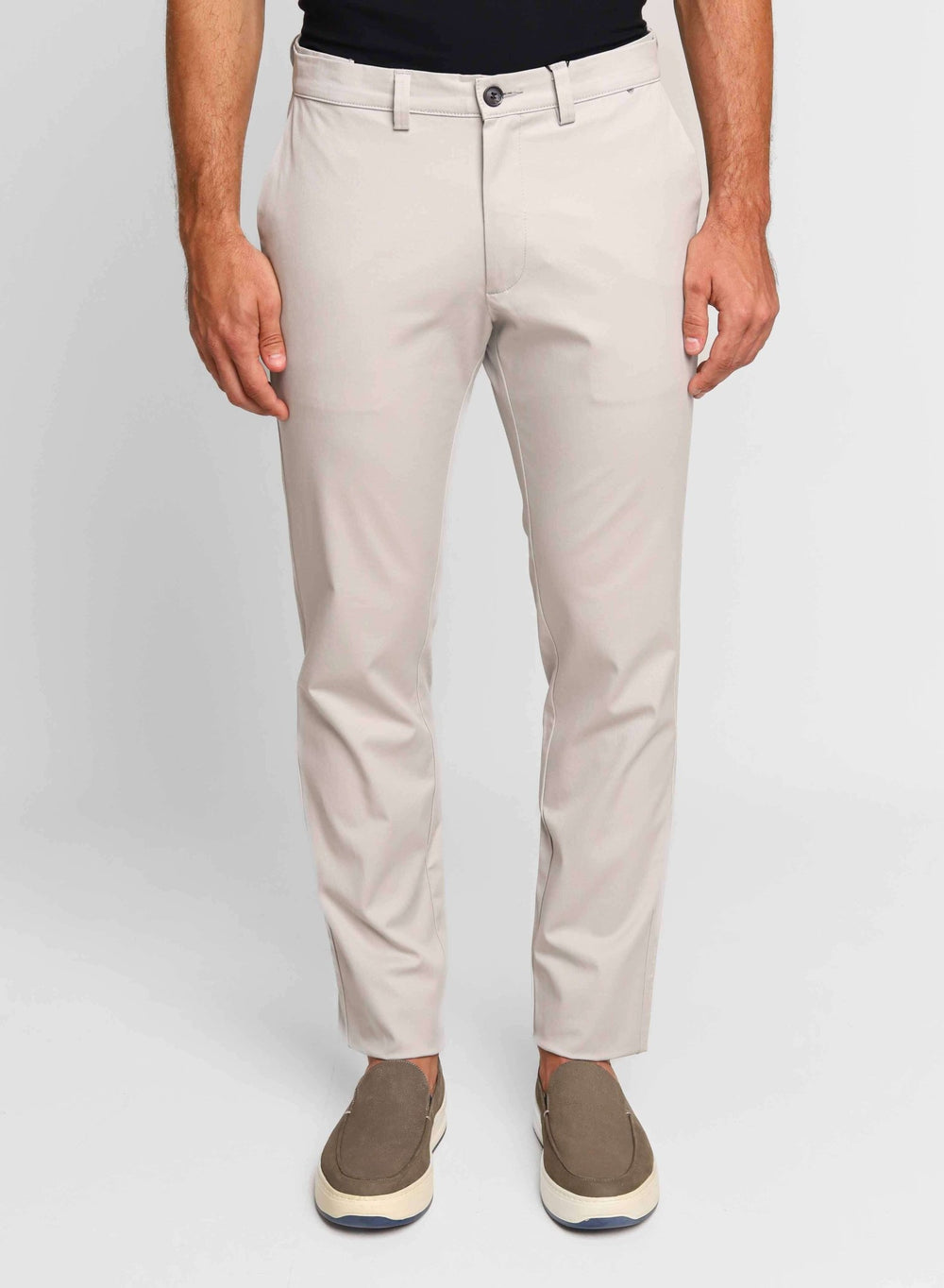 Calça Kanzo Slim Fit 101 Cinza Claro Impermeável - Henri Store