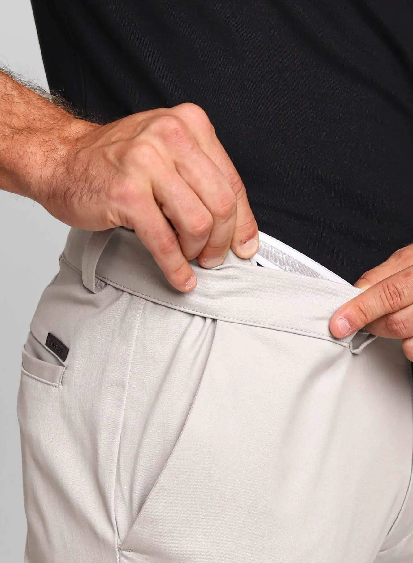 Calça Kanzo Slim Fit 101 Cinza Claro Impermeável - Henri Store