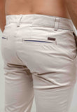 Calça Kanzo Slim Fit Bege Claro - Henri Store