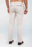 Calça Kanzo Slim Fit Bege Claro - Henri Store