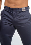 Calca Kanzo Slim Marinho Bolso Faca 23422 - Henri Store