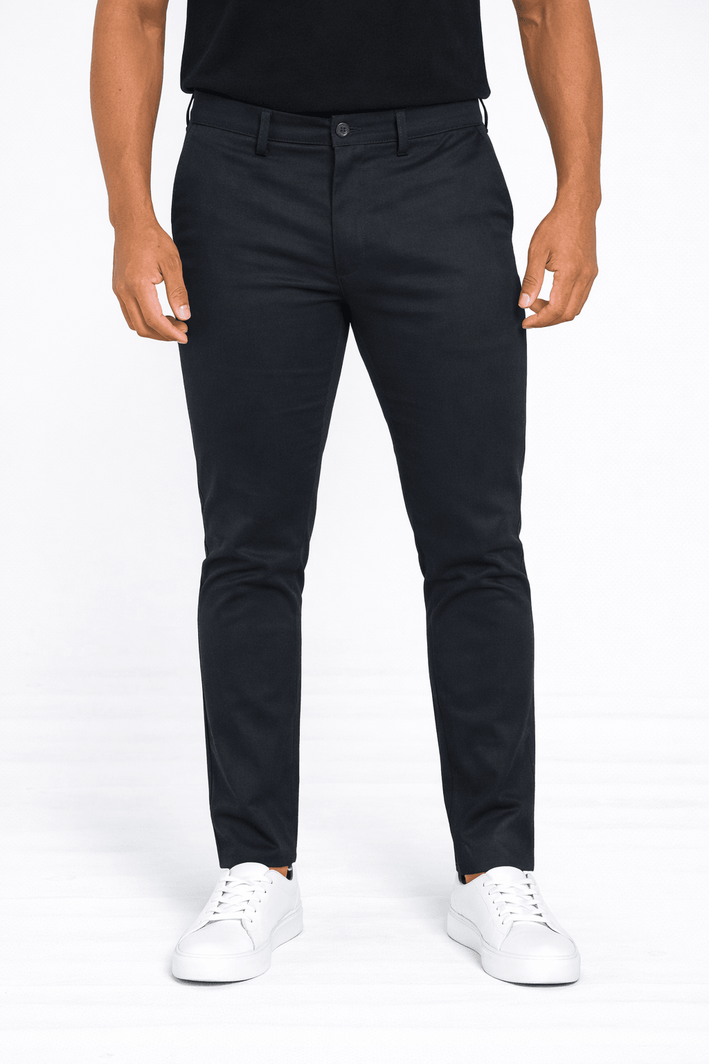 Calça Kanzo Slim Preto Bolso Faca - Henri Store
