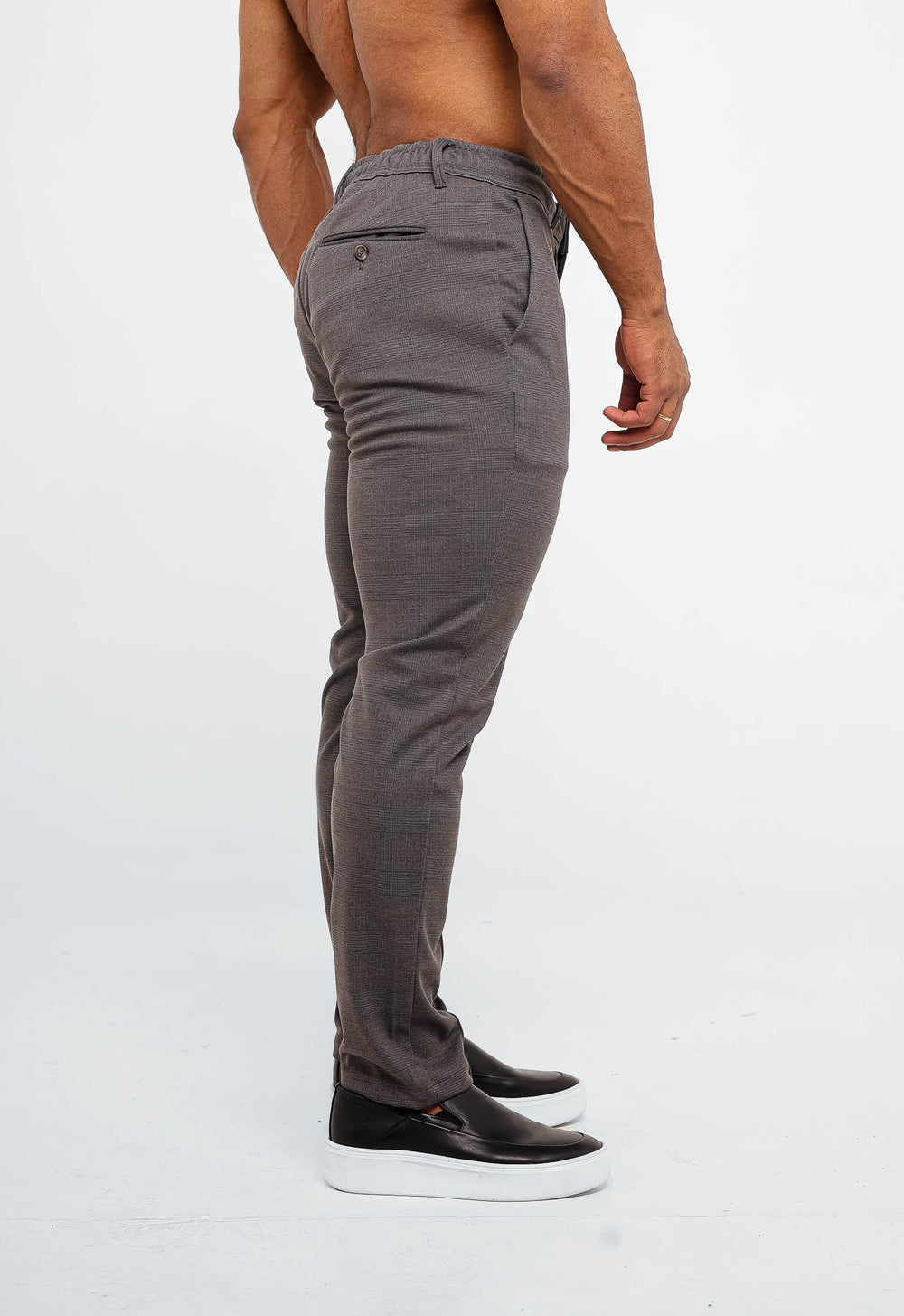 Calça Masculina Alfaiataria Dom Henrico Xadrez Positano - Henri Store