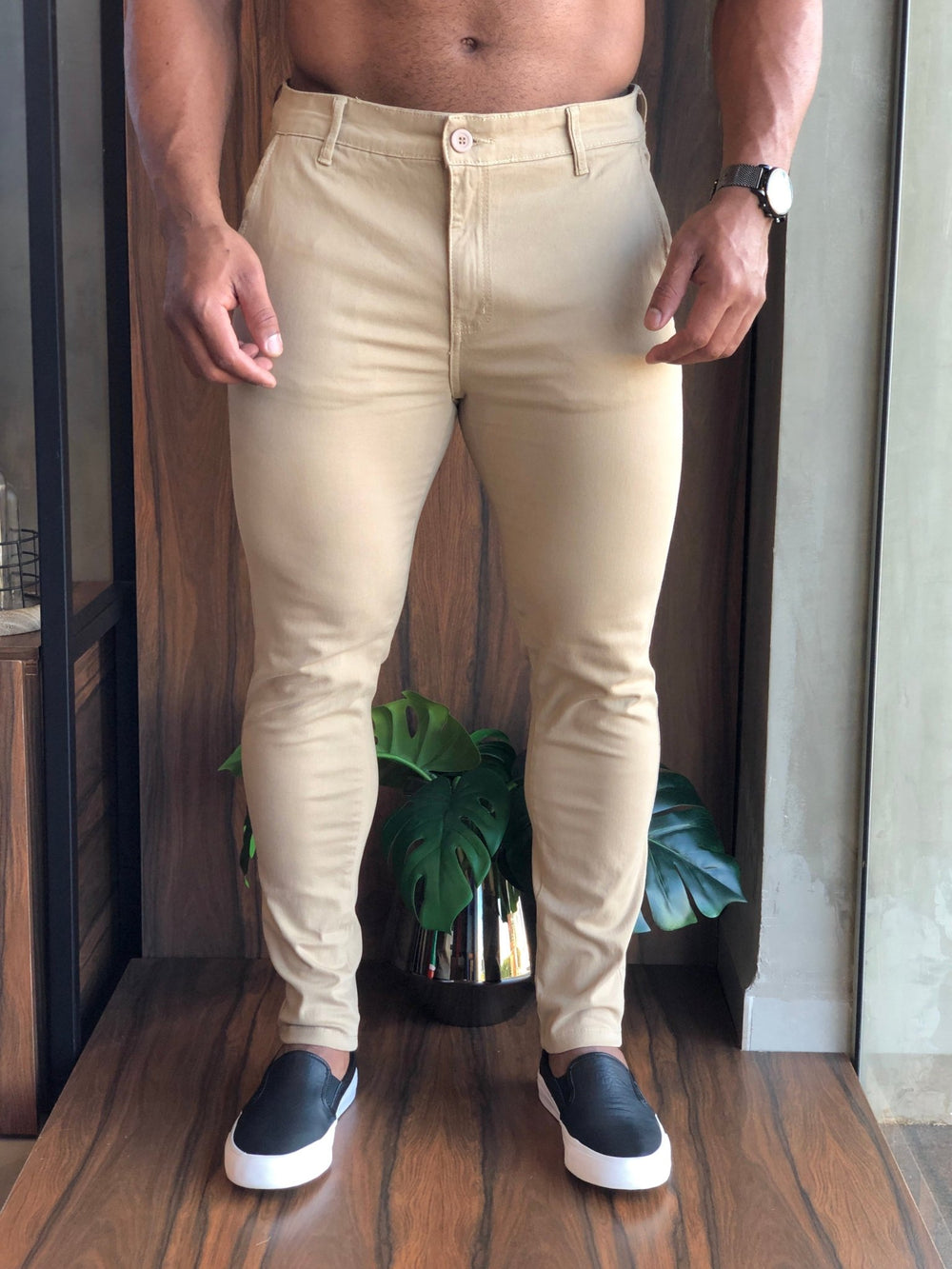 Calça Masculina Alfaiataria Skinny Fit Dom Henrico Toulon - Henri Store