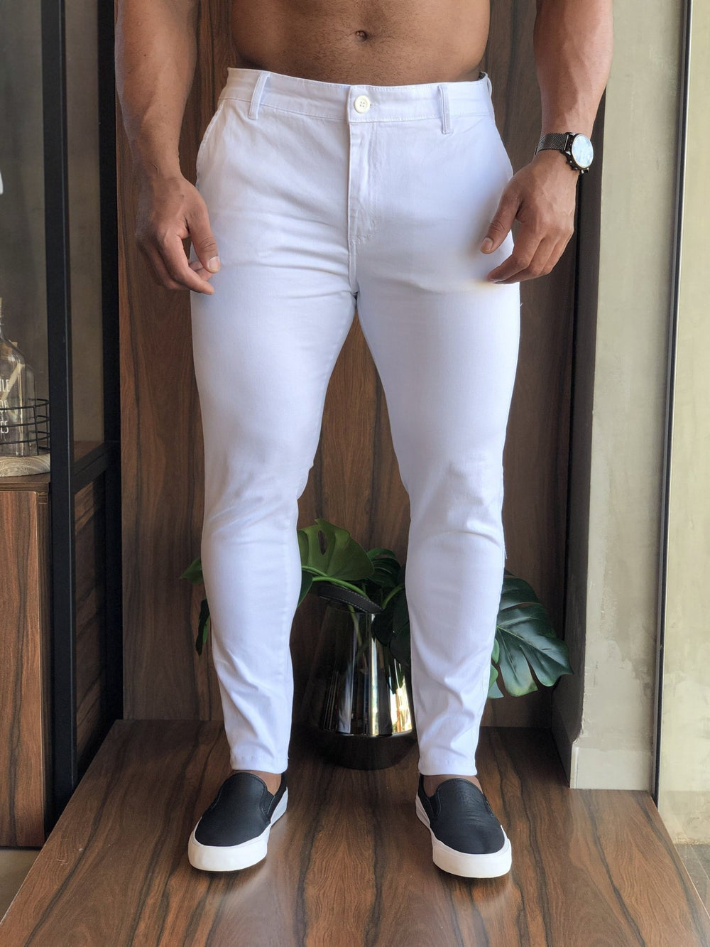 Calça Masculina Alfaiataria Skinny Fit Dom Henrico Toulon - Henri Store