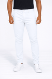 Calça Masculina Alfaiataria Zip Off Branca - Henri Store