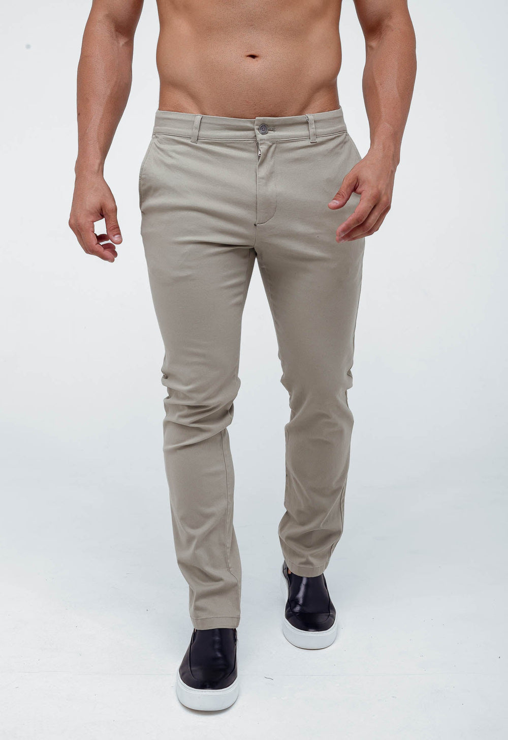 Calça Masculina Calvin Klein Chino Slim Fit Sueded Stretch - Henri Store