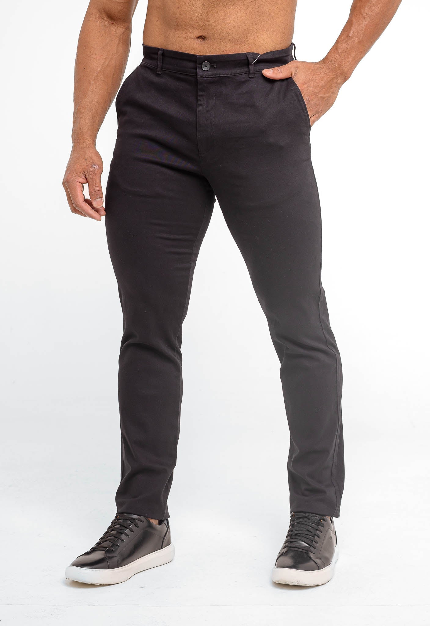 Calça Masculina Calvin Klein Chino Slim Fit Sueded Stretch - Henri Store