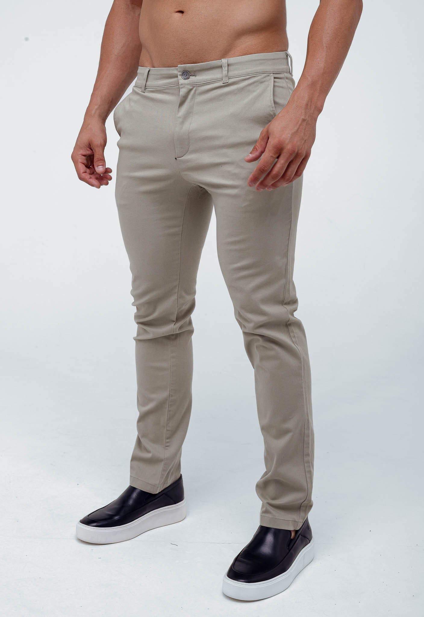 Calça Masculina Calvin Klein Chino Slim Fit Sueded Stretch - Henri Store