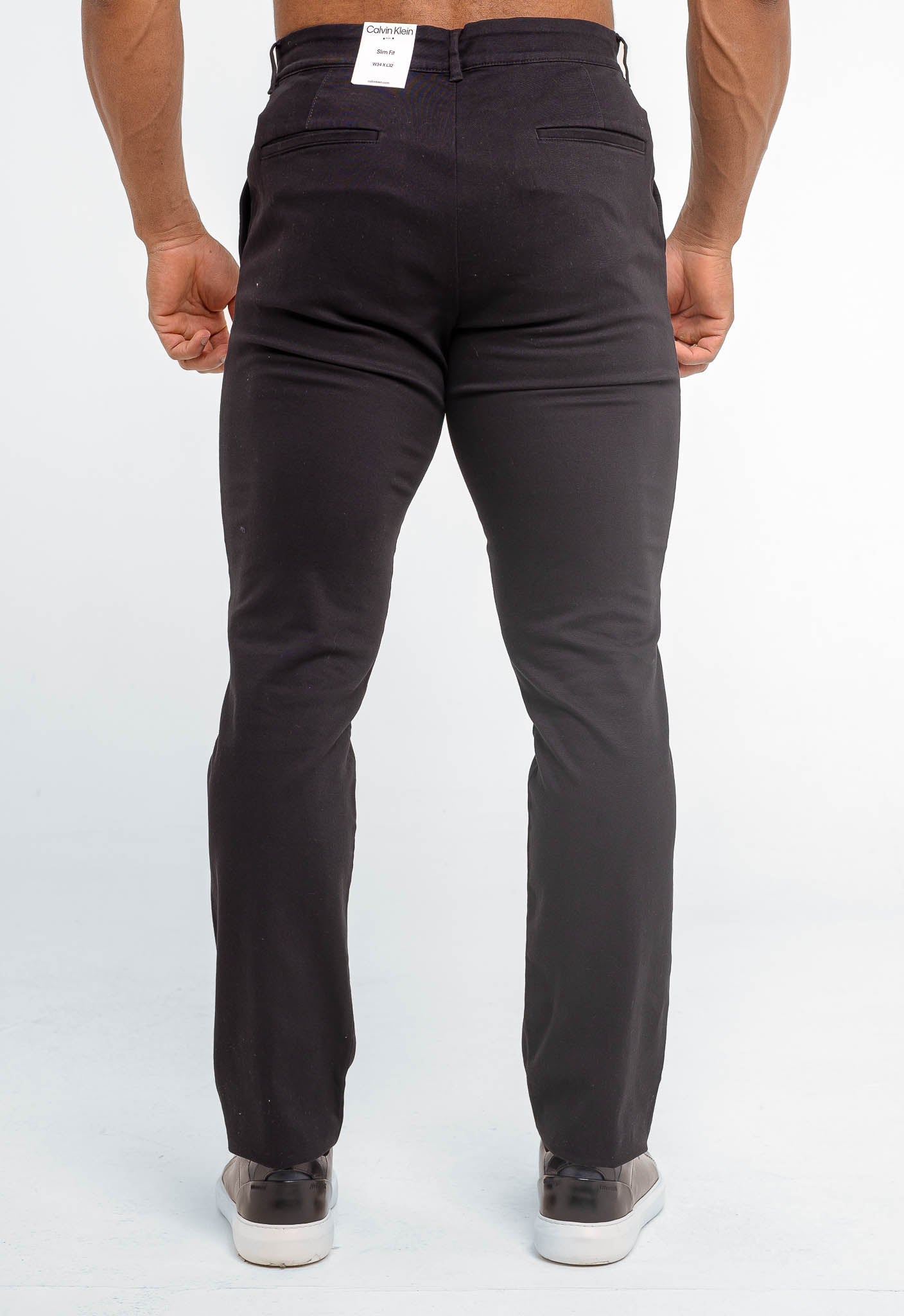 Calça Masculina Calvin Klein Chino Slim Fit Sueded Stretch - Henri Store