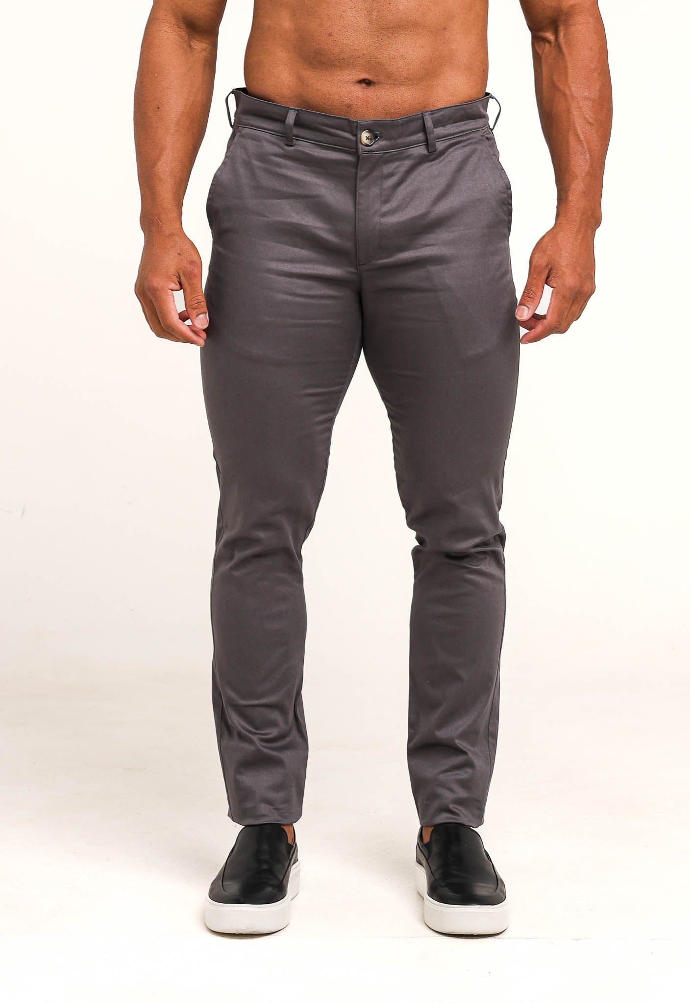 Calça Masculina Dom Henrico Alfaiataria em Sarja Super Slim - Henri Store
