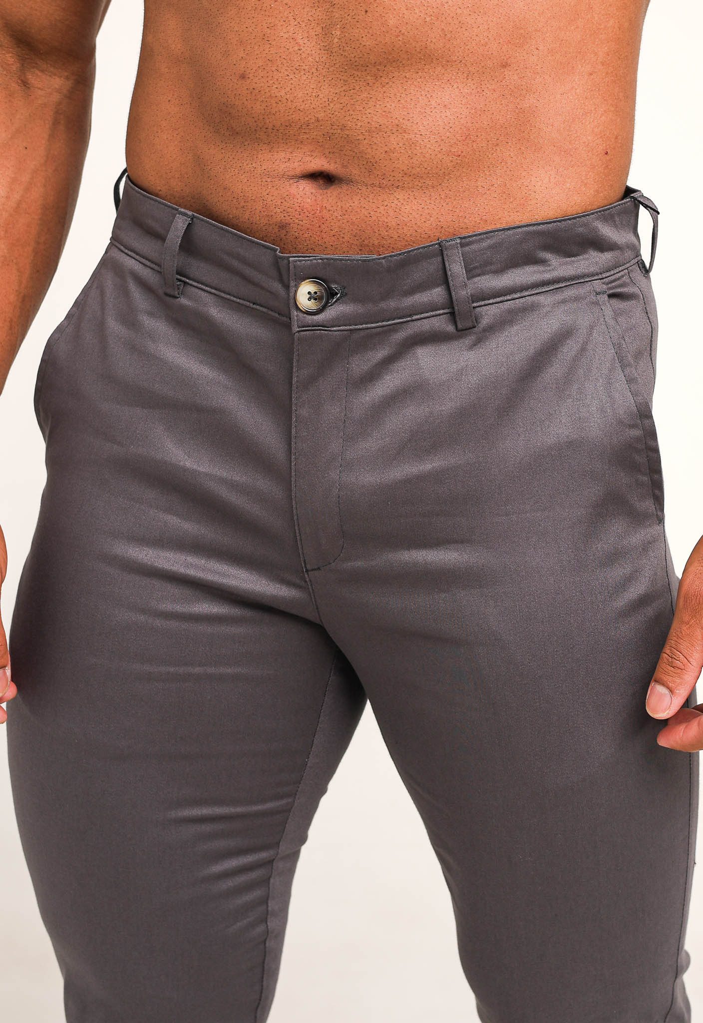 Calça Masculina Dom Henrico Alfaiataria em Sarja Super Slim - Henri Store