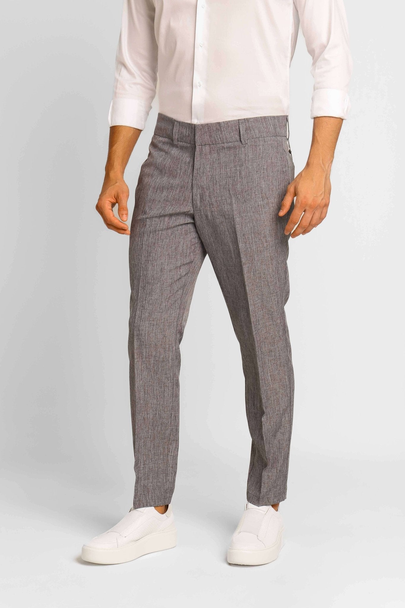 Calça Masculina Dom Henrico Alfaiataria Tallin com Botão Invisível LIVE - Henri Store