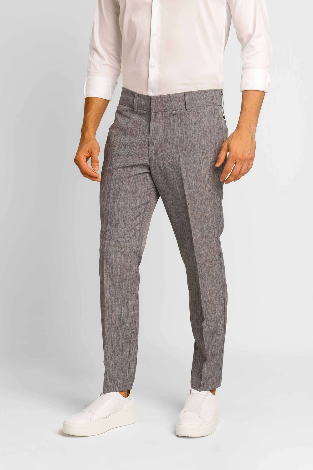 Calça Masculina Dom Henrico Alfaiataria Tallin com Botão Invisível LIVE - Henri Store