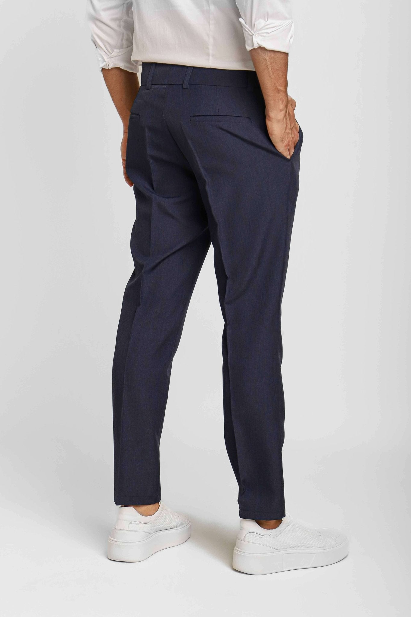 Calça Masculina Dom Henrico Alfaiataria Tallin com Botão Invisível LIVE - Henri Store