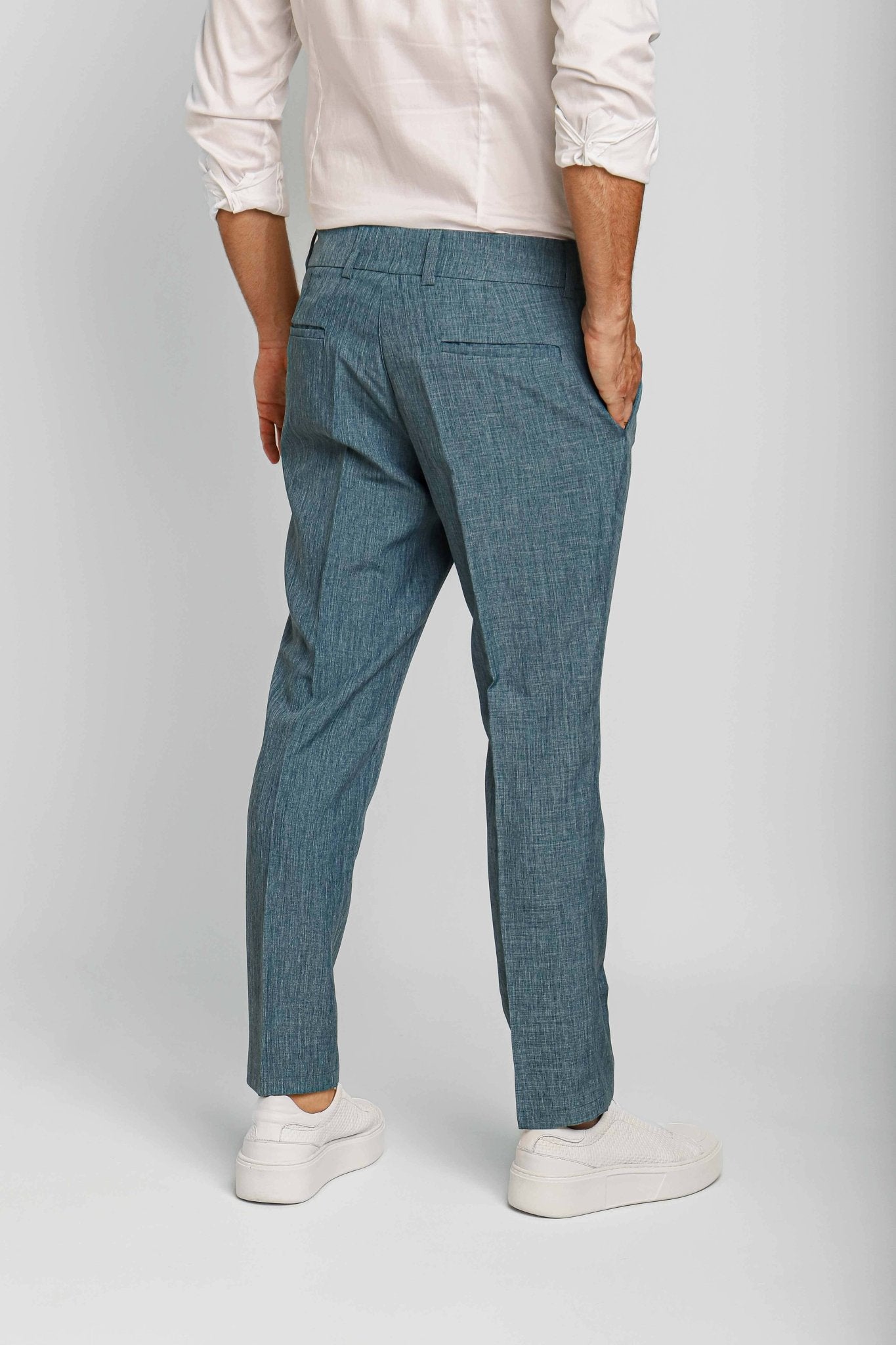 Calça Masculina Dom Henrico Alfaiataria Tallin com Botão Invisível LIVE - Henri Store