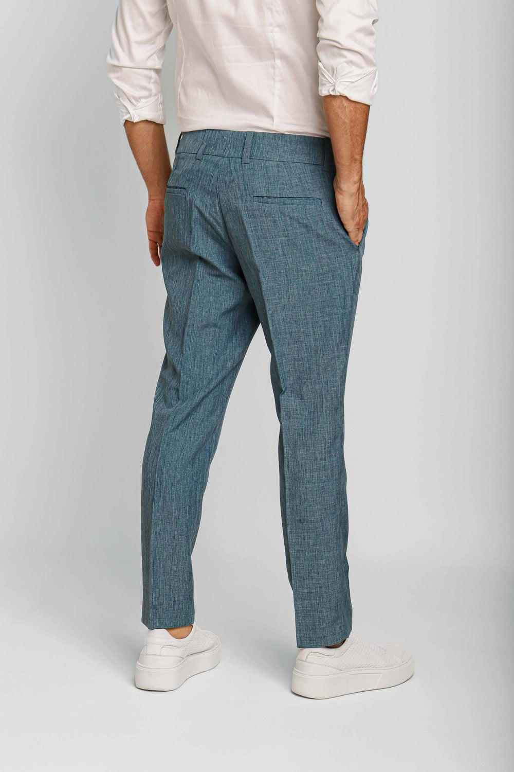 Calça Masculina Dom Henrico Alfaiataria Tallin com Botão Invisível LIVE - Henri Store