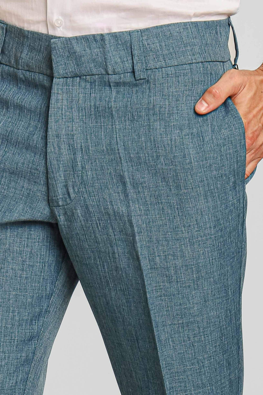 Calça Masculina Dom Henrico Alfaiataria Tallin com Botão Invisível LIVE - Henri Store