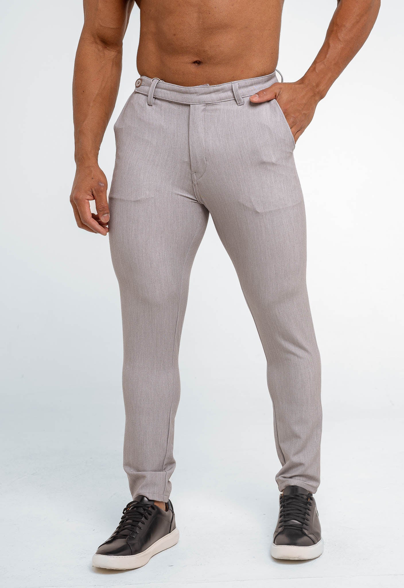 Calça Masculina Dom Henrico de Alfaiataria com Silhueta Alongada - Henri Store