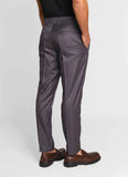 Calça Masculina Dom Henrico de Alfaiataria Xadrez Cinza Chumbo - Henri Store