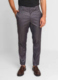 Calça Masculina Dom Henrico de Alfaiataria Xadrez Cinza Chumbo - Henri Store