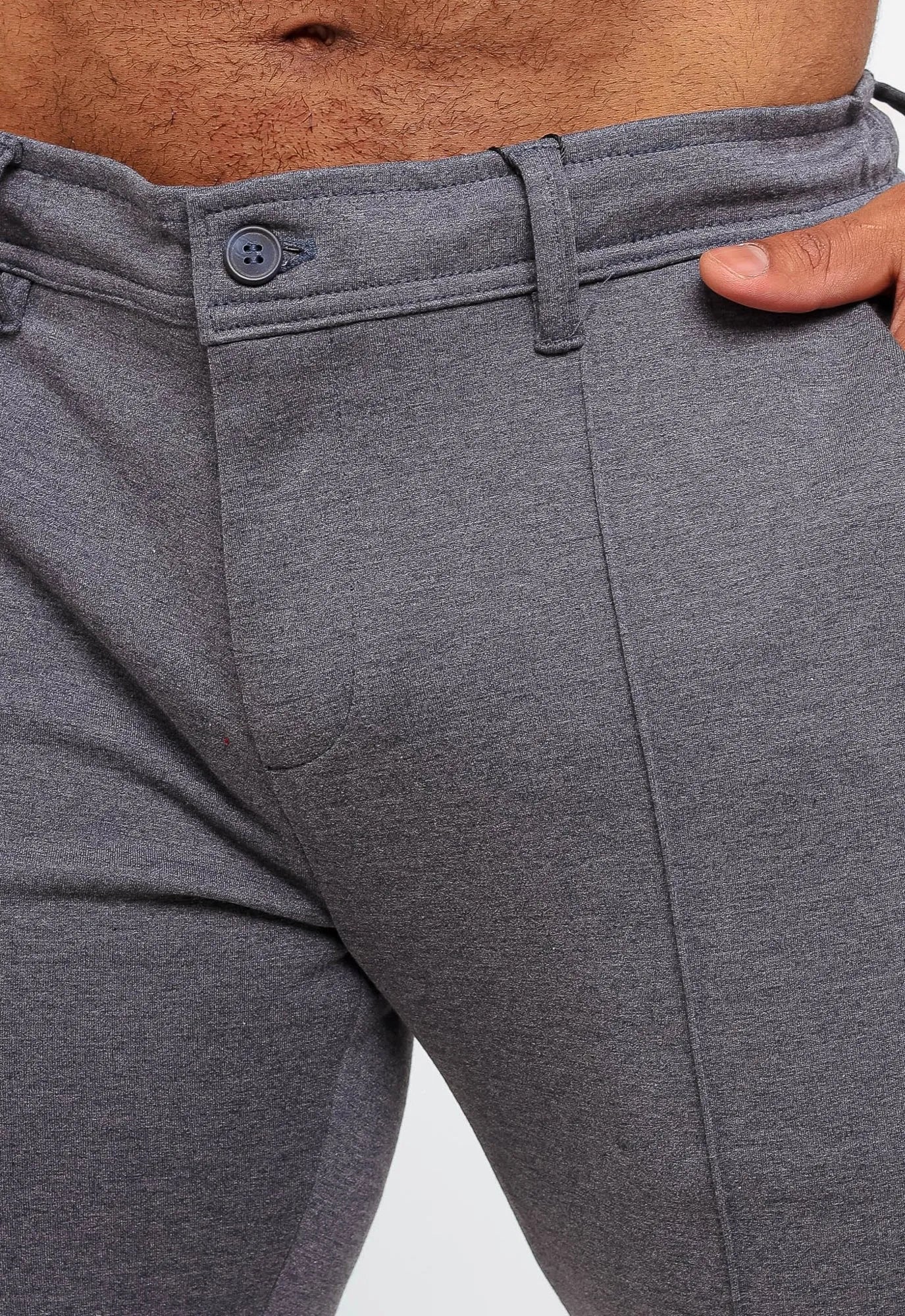 Calça Masculina Dom Henrico Lisa com Vinco Frontal - Henri Store