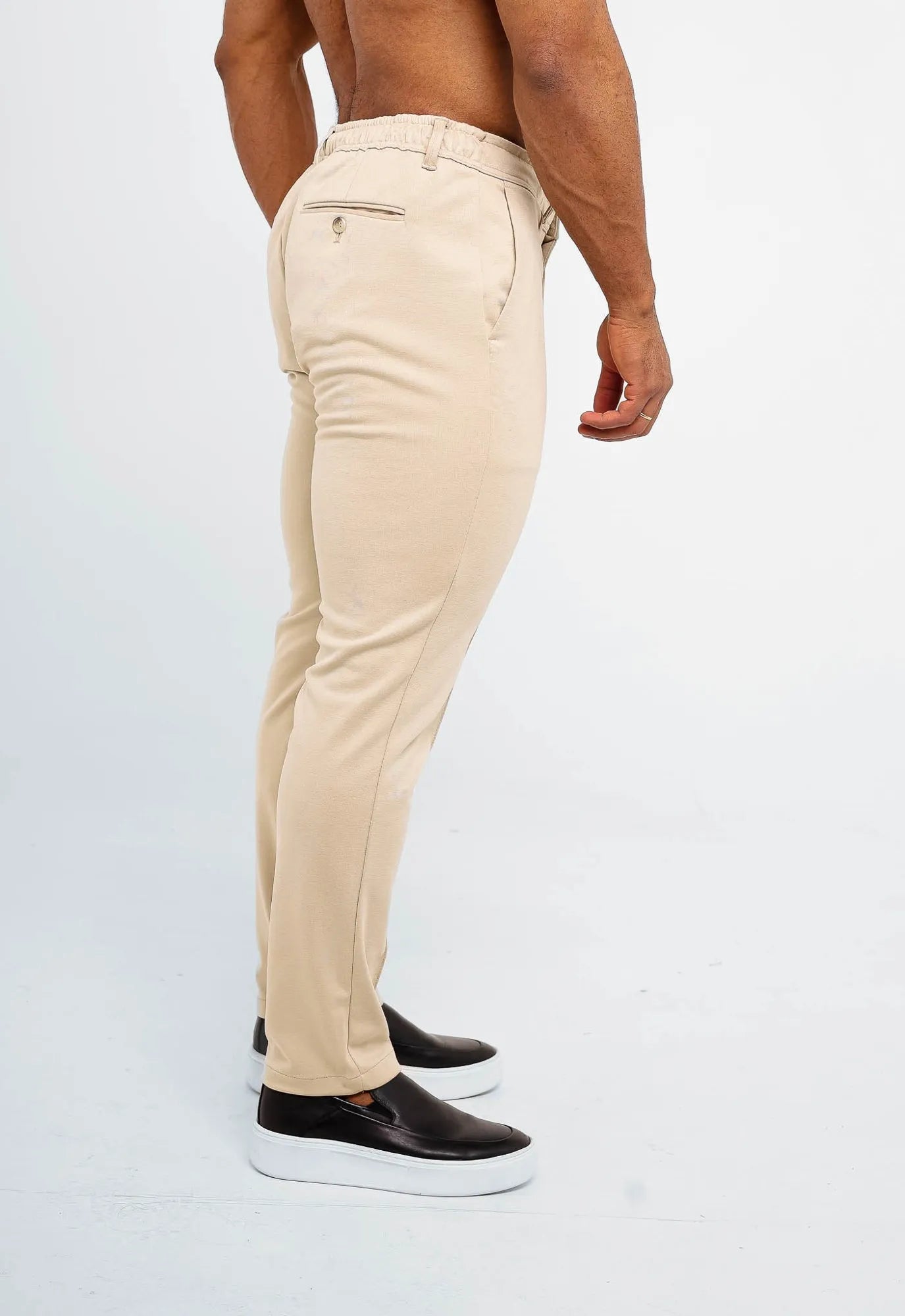 Calça Masculina Dom Henrico Lisa com Vinco Frontal - Henri Store