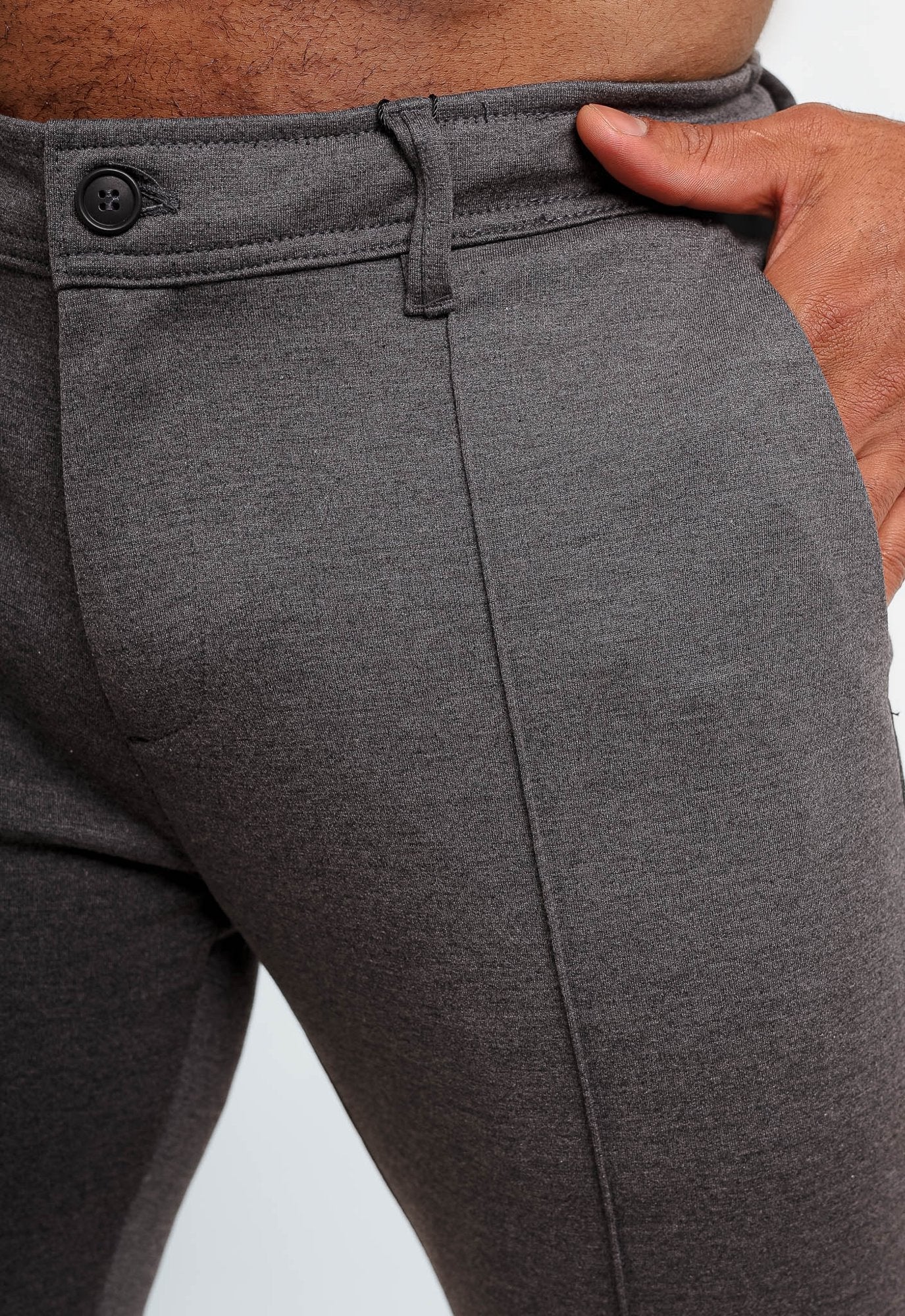 Calça Masculina Dom Henrico Lisa com Vinco Frontal - Henri Store