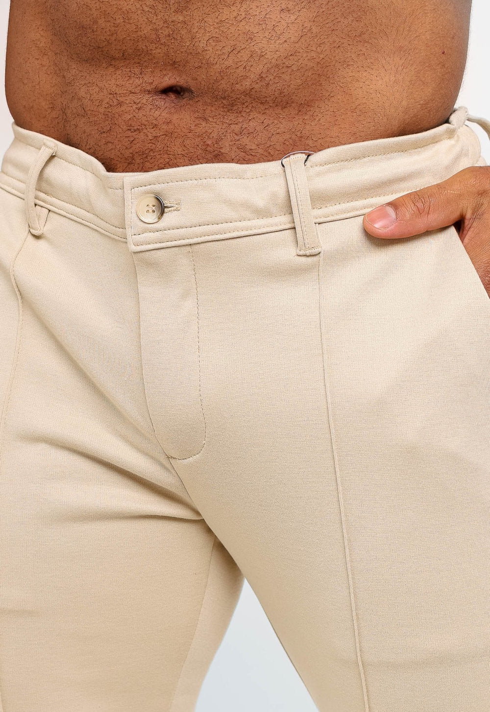 Calça Masculina Dom Henrico Lisa com Vinco Frontal - Henri Store