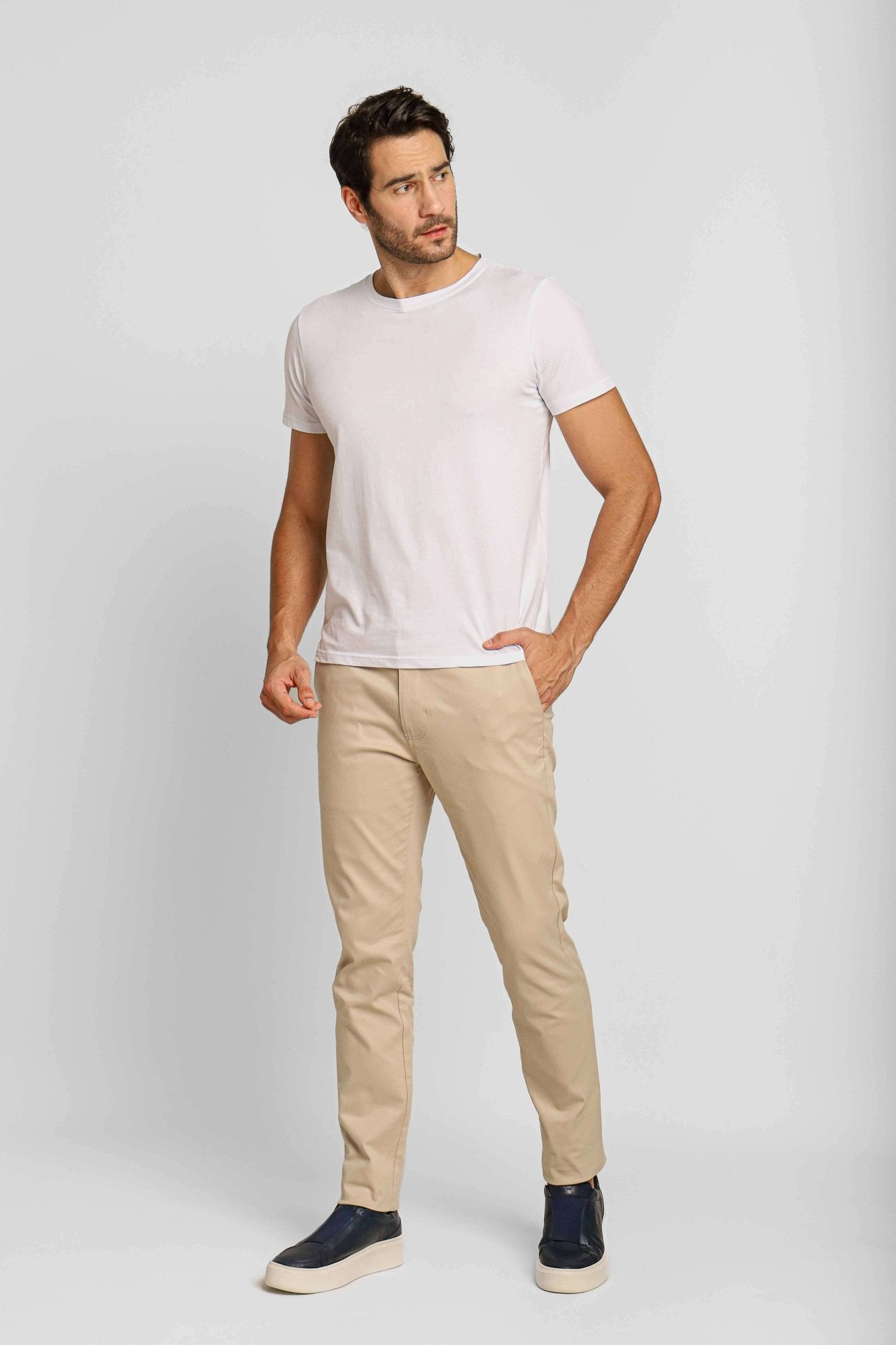 Calça Masculina Dom Henrico Sarja Nobre Firenze - Henri Store