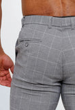 Calça Masculina Dom Henrico Slim com Ajuste Quadriculada - Henri Store