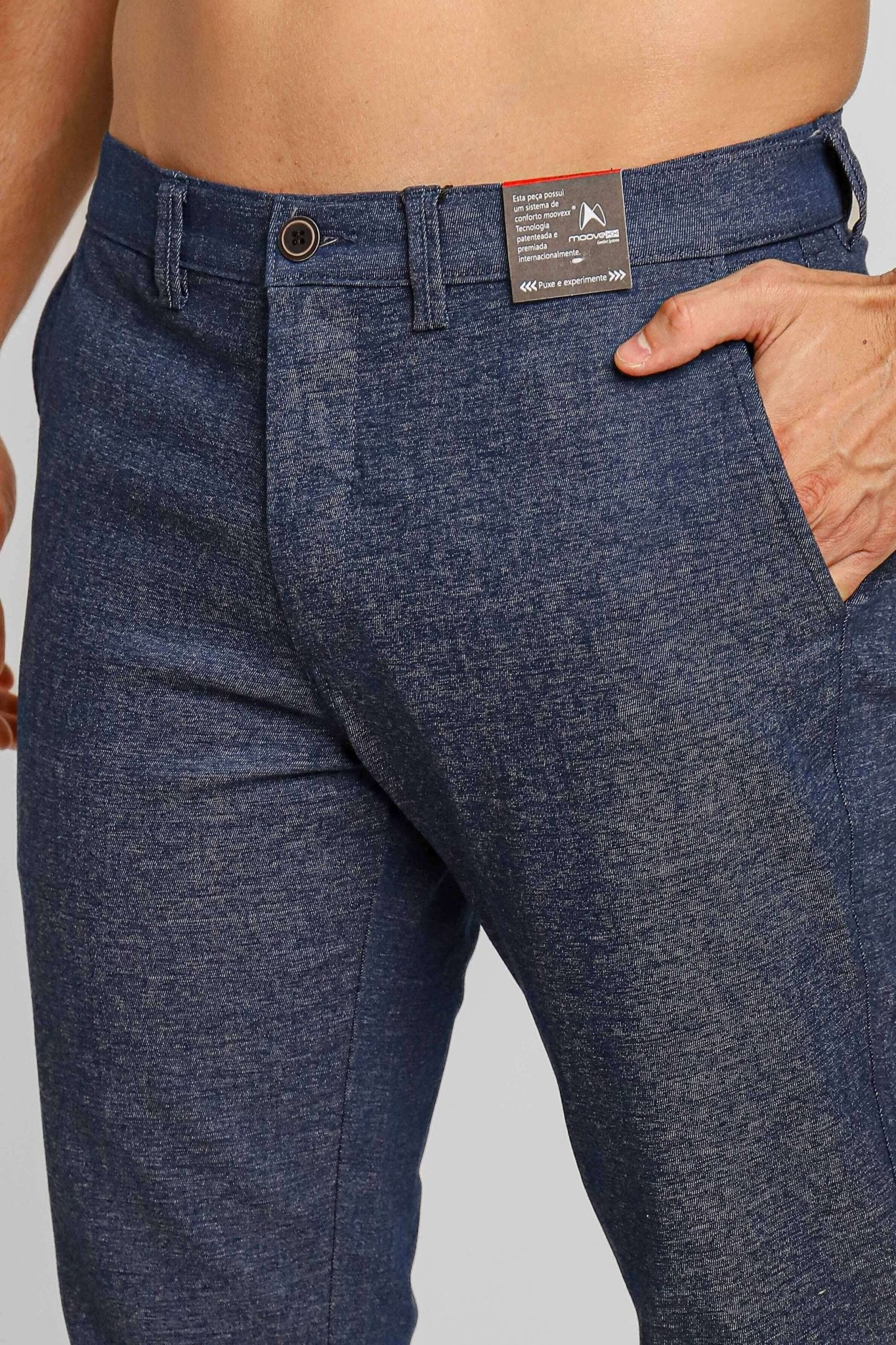 Calça Masculina Dom Henrico Slim Fit com Moovexx - Henri Store