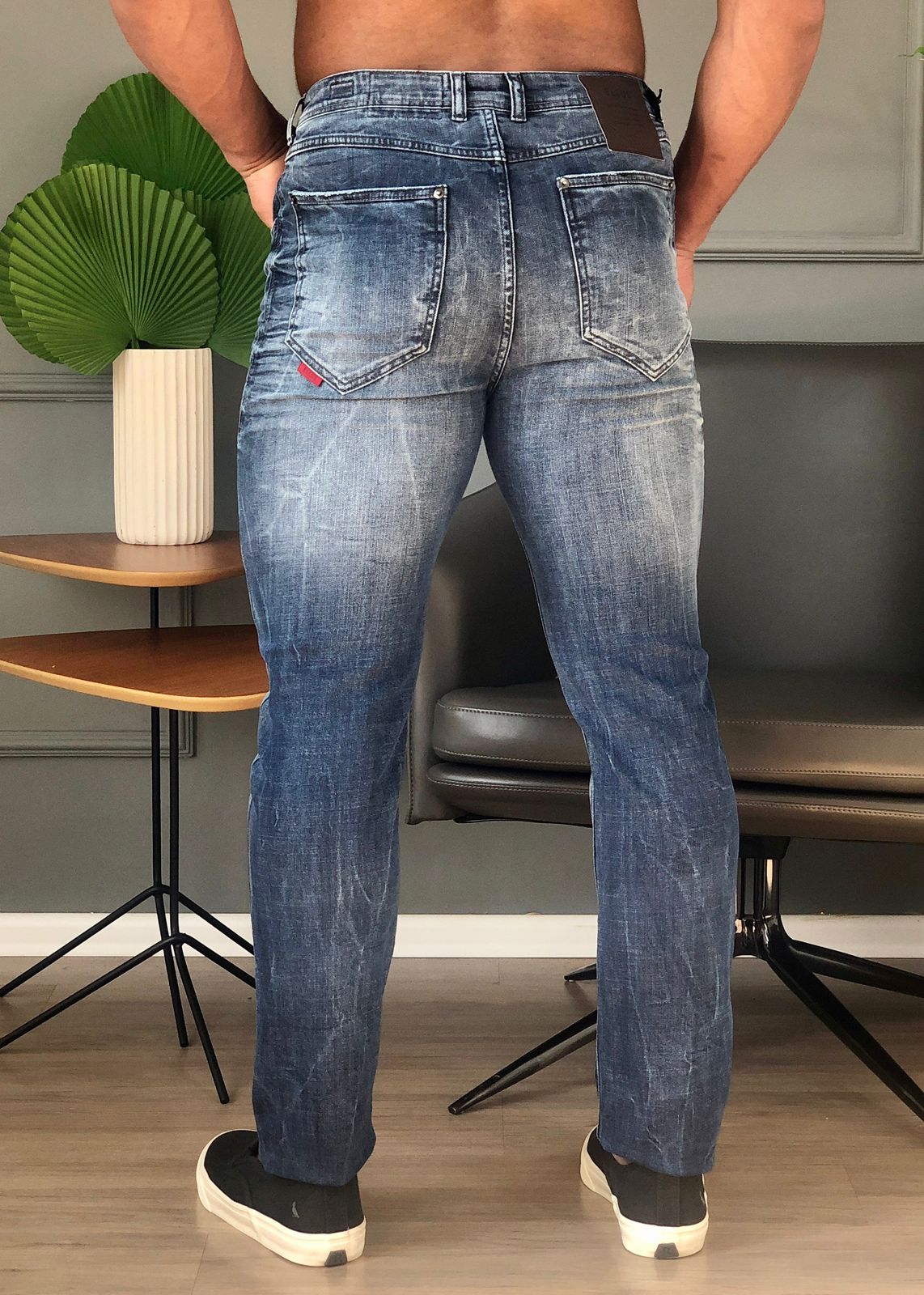 Calça Masculina Ellus Slim Visco Indigo Elastic - Henri Store