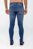 Calça Masculina Jeans Skinny Fit Zip Off Used 00345 - Henri Store