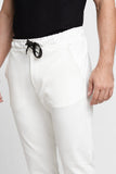 Calça Masculina Jogger Slim Fit Dom Henrico Texturizada Branca - Henri Store