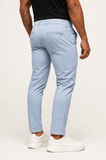 Calça Masculina Skinny Fit Alfaiataria Zip Off Azul Bebê LIVE - Henri Store