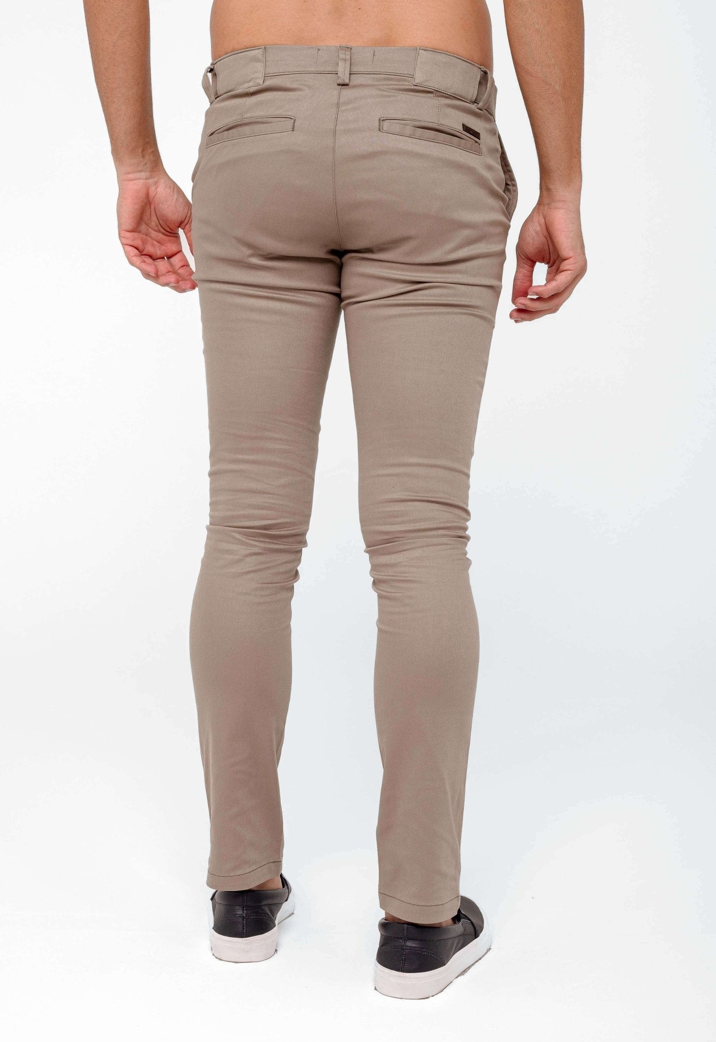 Calça Masculina Skinny Fit Kanzo Cáqui com Bolso Faca - Henri Store