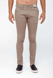 Calça Masculina Skinny Fit Kanzo Cáqui com Bolso Faca - Henri Store