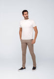 Calça Masculina Skinny Fit Kanzo Cáqui com Bolso Faca - Henri Store