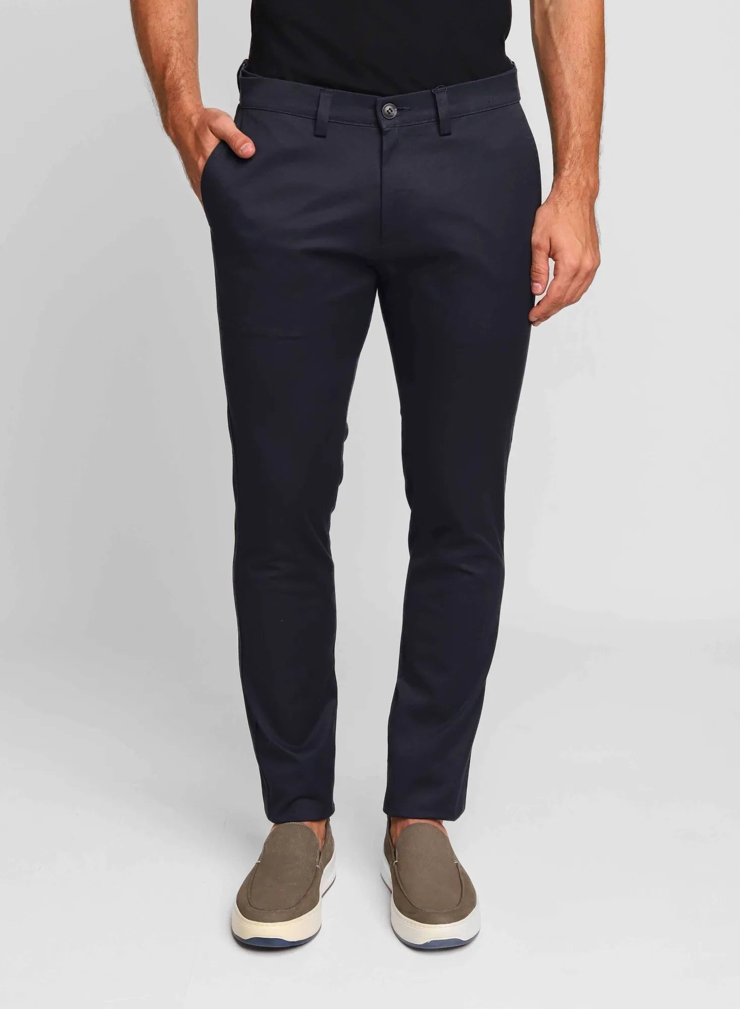 Calça Masculina Skinny Fit Kanzo Marinho Noite Impermeável - Henri Store