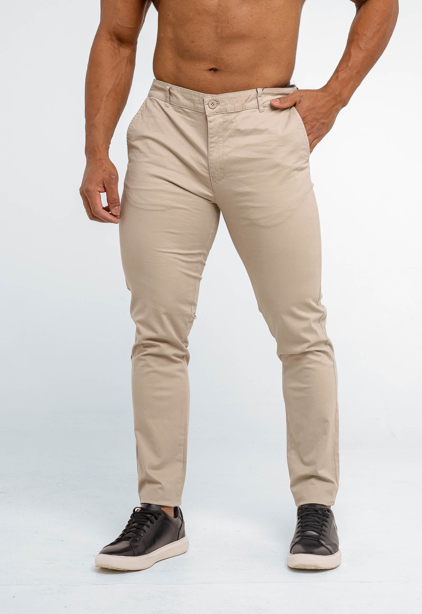 Calça Masculina Skinny Fit Scavo Sarja Bolso Faca - Henri Store