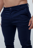 Calça Masculina Skinny Fit Scavo Sarja Bolso Faca - Henri Store